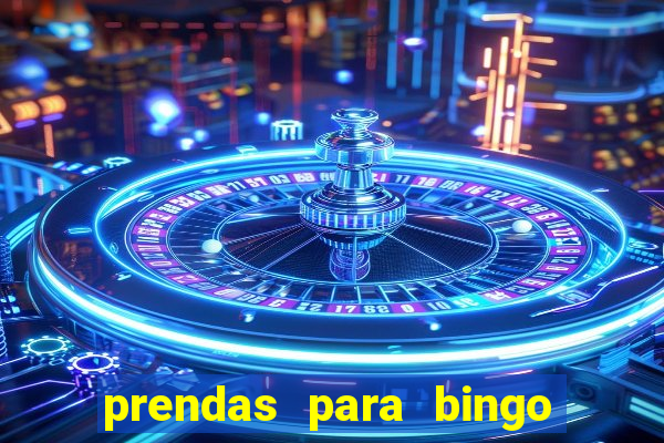 prendas para bingo de natal